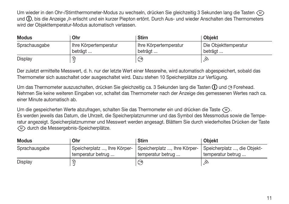 Beurer FT 70 User Manual | Page 11 / 120