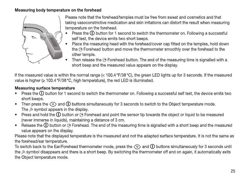 Beurer FT 70 User Manual | Page 25 / 120