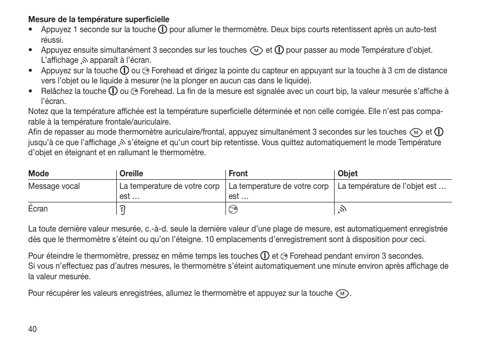 Beurer FT 70 User Manual | Page 40 / 120