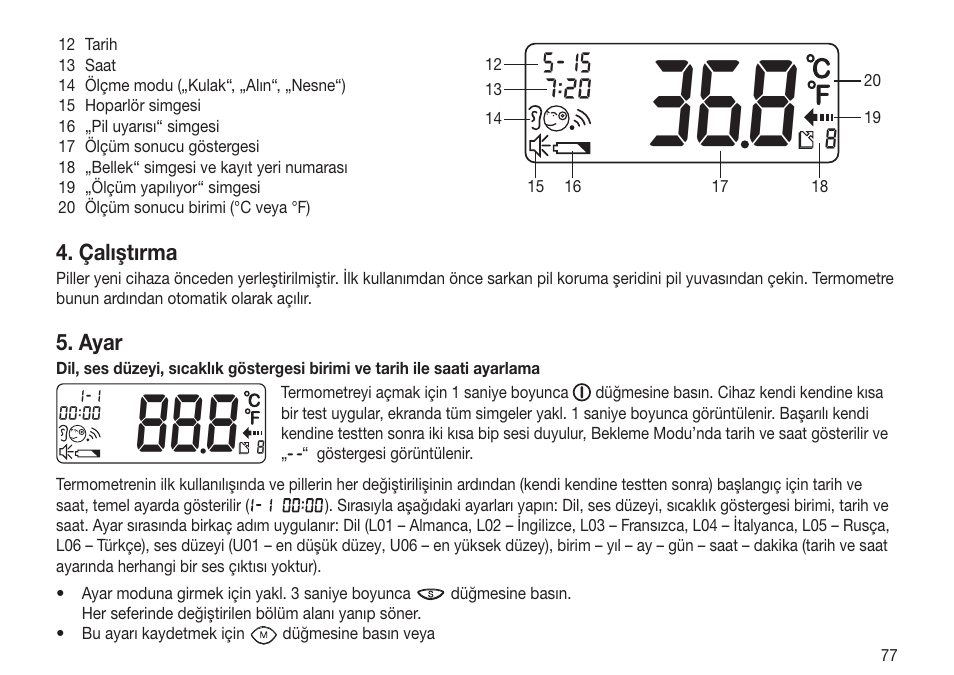 Beurer FT 70 User Manual | Page 77 / 120