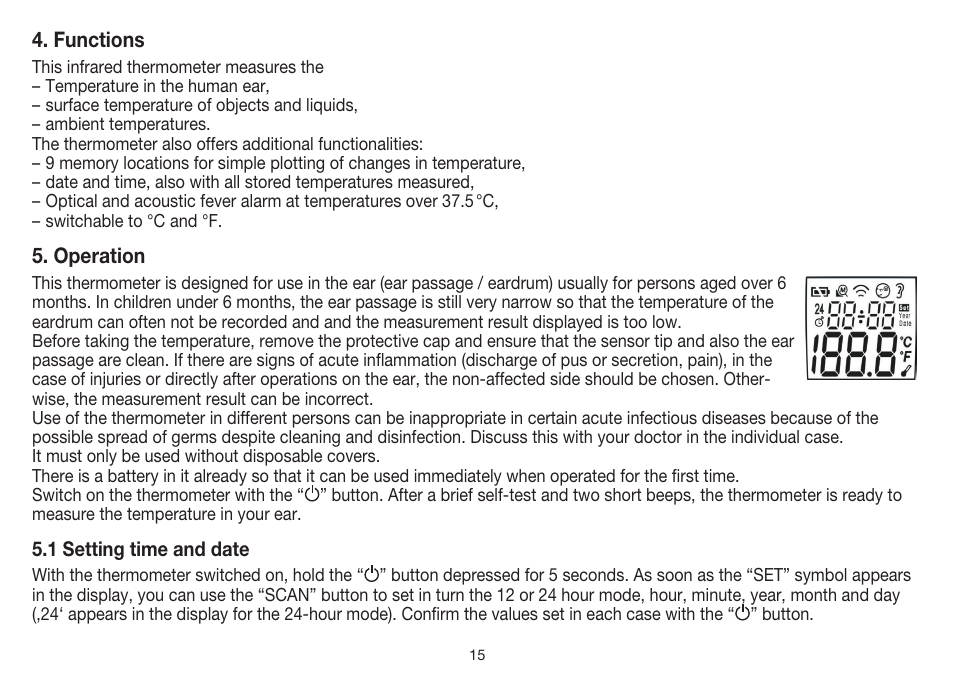 Beurer FT 55 User Manual | Page 15 / 88