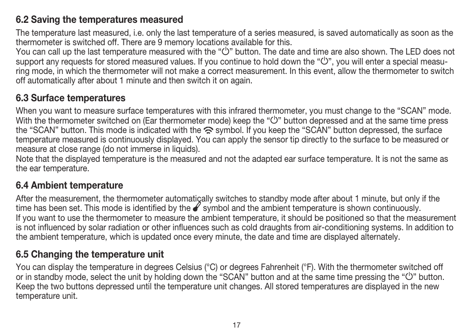 Beurer FT 55 User Manual | Page 17 / 88
