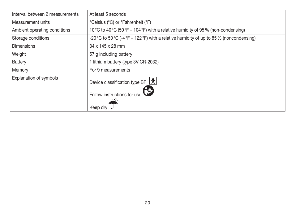 Beurer FT 55 User Manual | Page 20 / 88