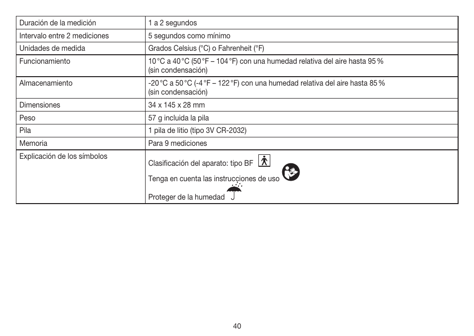 Beurer FT 55 User Manual | Page 40 / 88