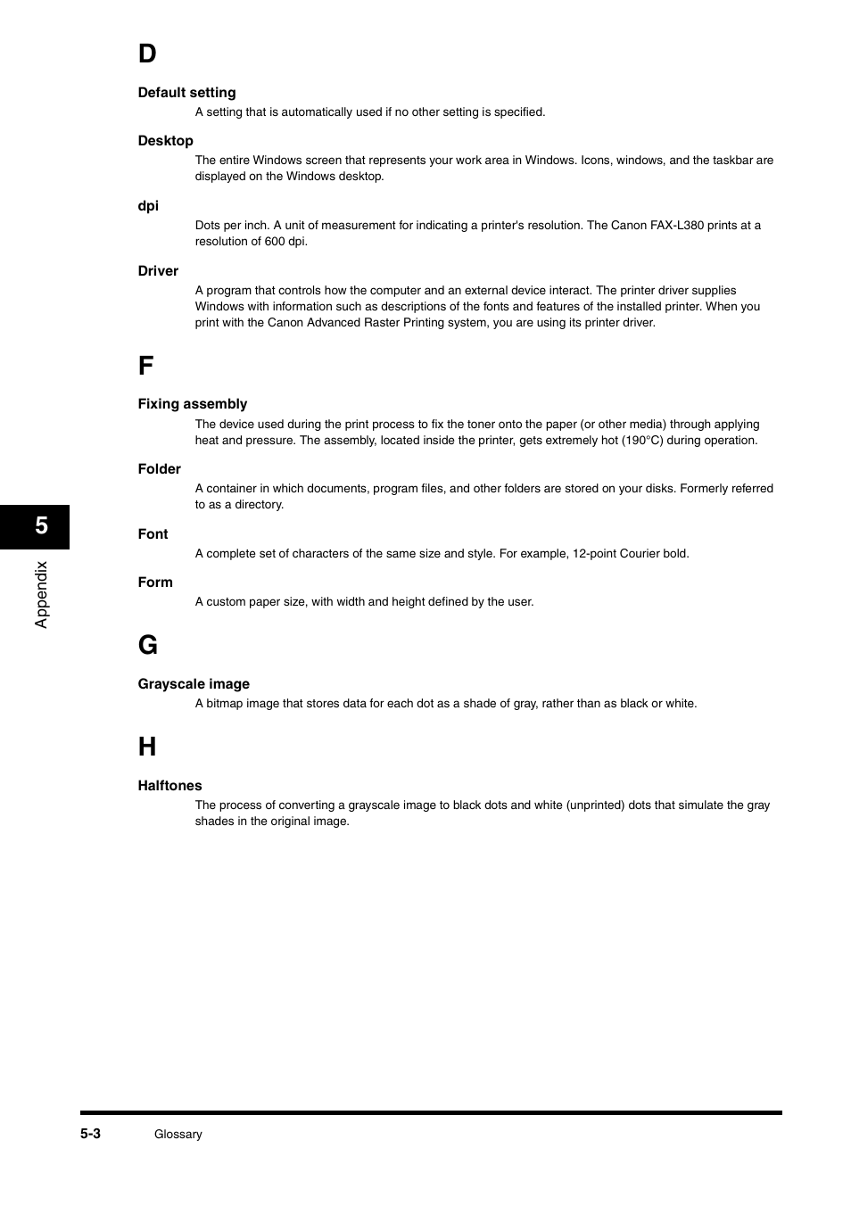 Canon FAX-L380 User Manual | Page 95 / 104