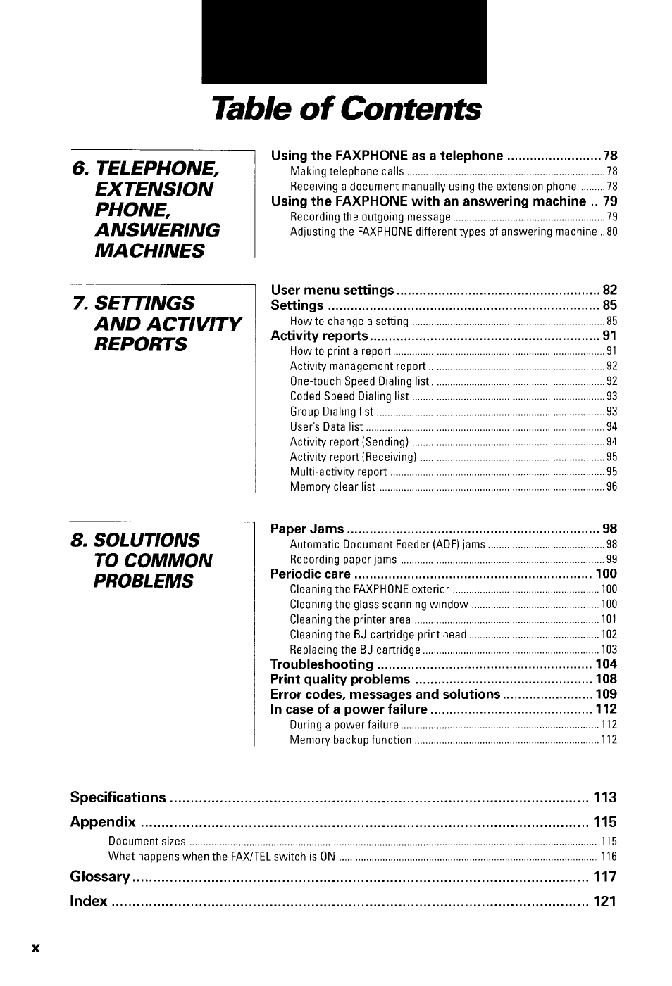 Canon B550 User Manual | Page 12 / 136