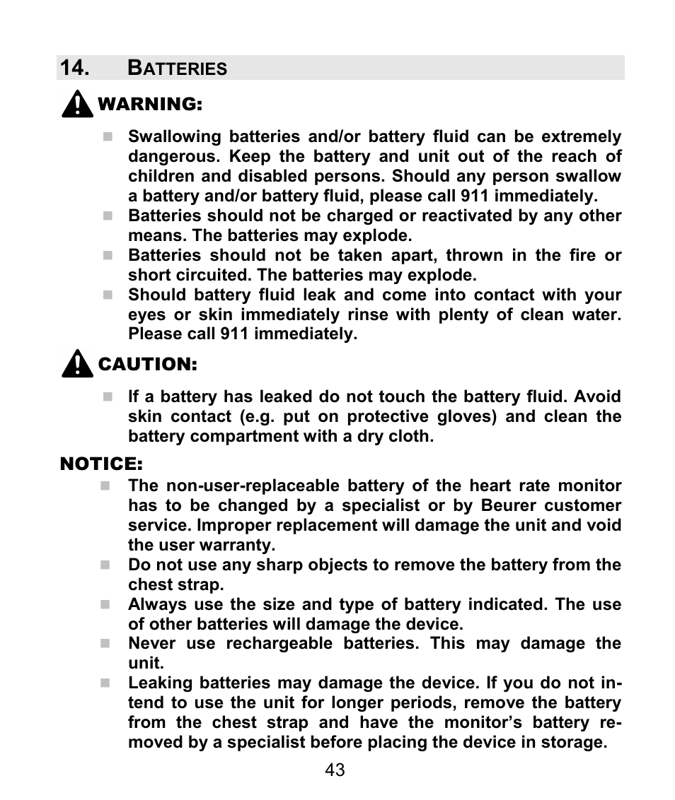 Beurer PM 62 User Manual | Page 44 / 112