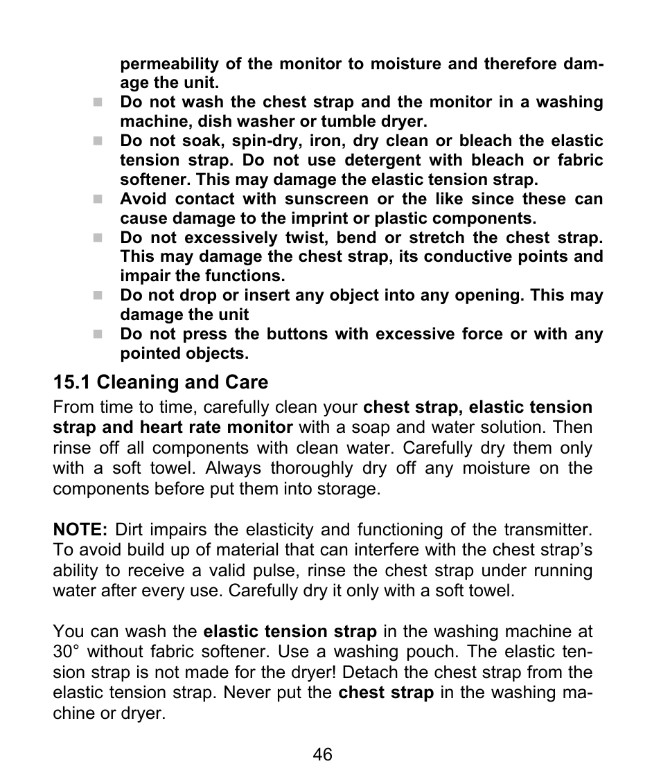 1 cleaning and care | Beurer PM 62 User Manual | Page 47 / 112