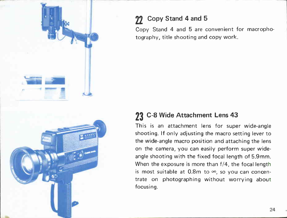 3 focusing, 9 zooming | Canon 514XL User Manual | Page 24 / 48