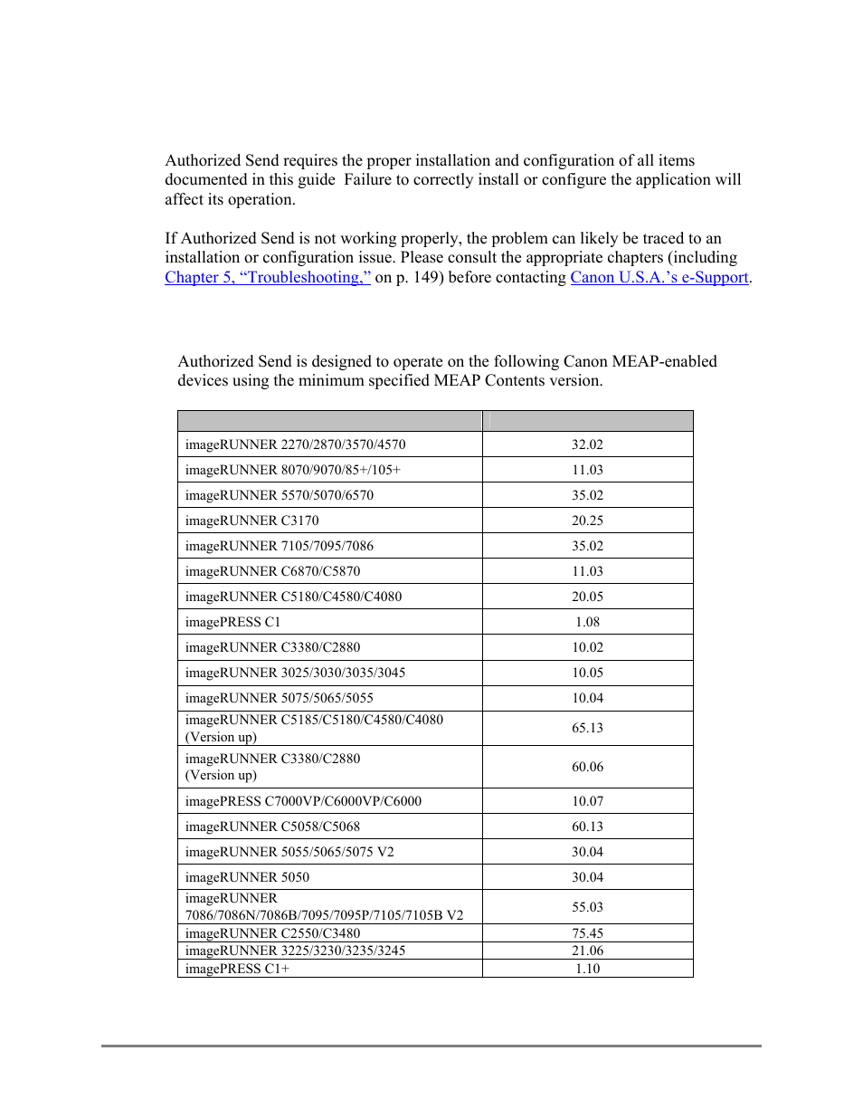 System requirements, Hardware requirements, 1 system requirements | 1 hardware requirements | Canon Authorized Sen for ImageRUNNER Machines Version 4.1 User Manual | Page 15 / 176