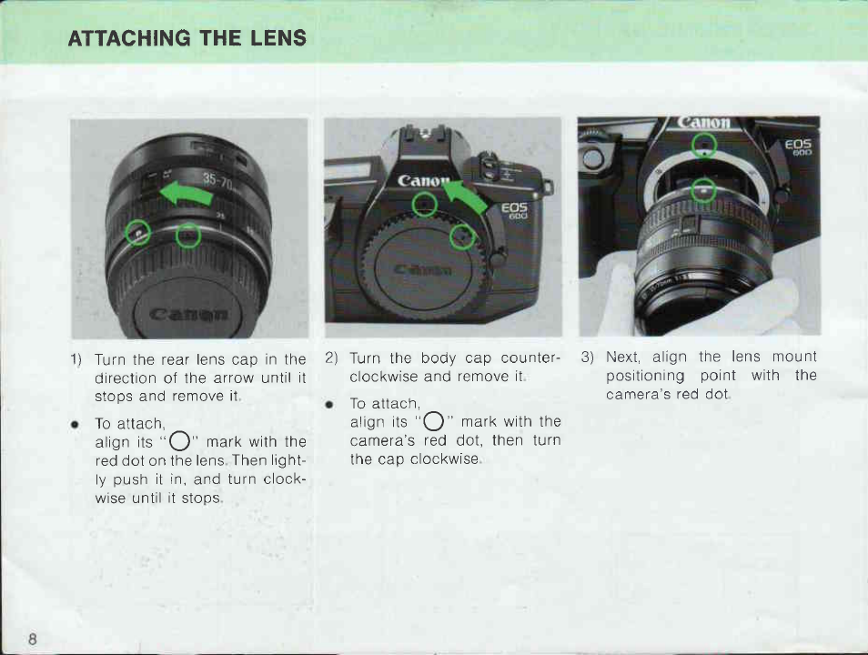 Canon EOS 600 User Manual | Page 10 / 114