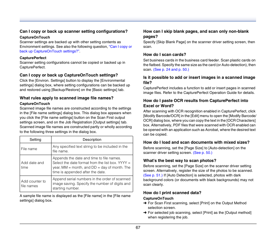 Canon IMAGEFORMULA DR-2020U User Manual | Page 67 / 77