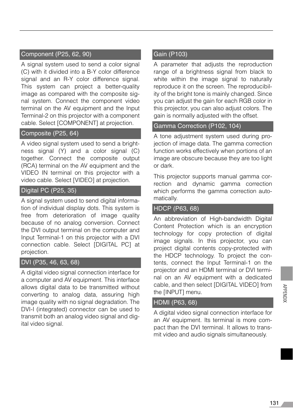 Canon REALiS X700 User Manual | Page 131 / 141