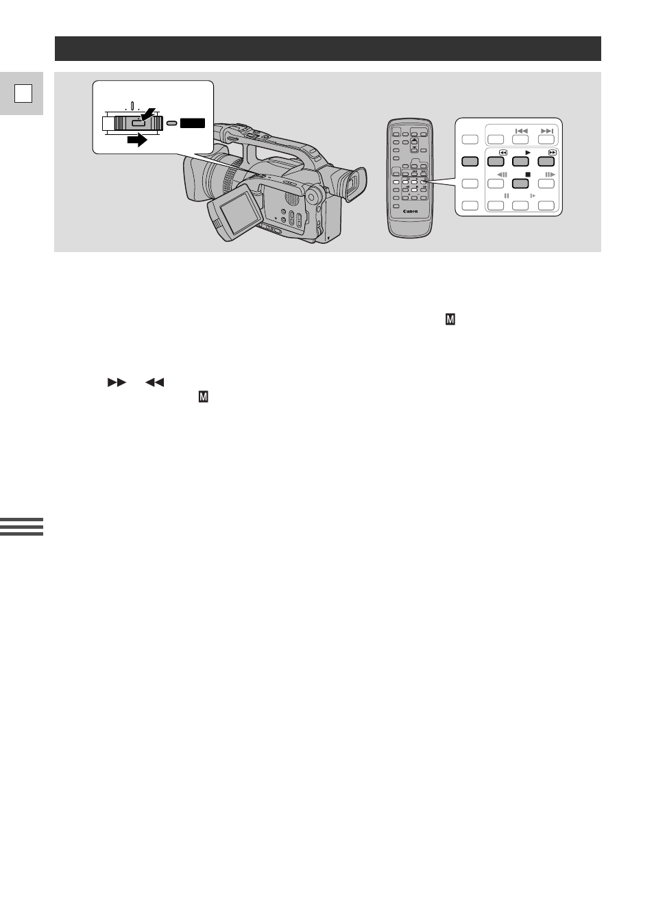 Returning to a pre-marked position, 68 e | Canon DM-GL1 User Manual | Page 68 / 104