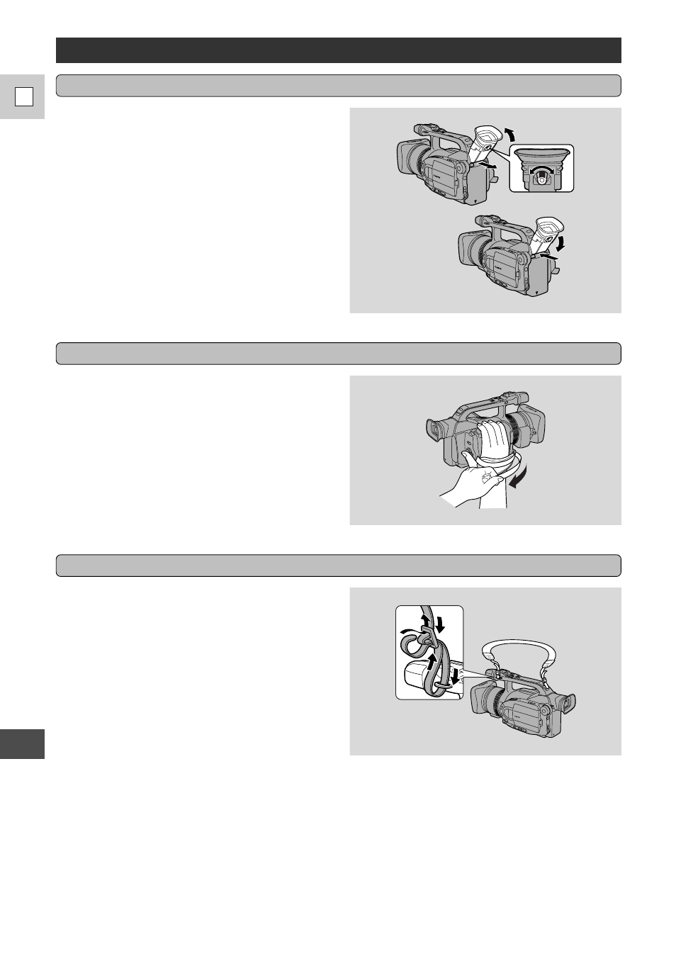 Preparing the camera, 82 e | Canon DM-GL1 User Manual | Page 82 / 104