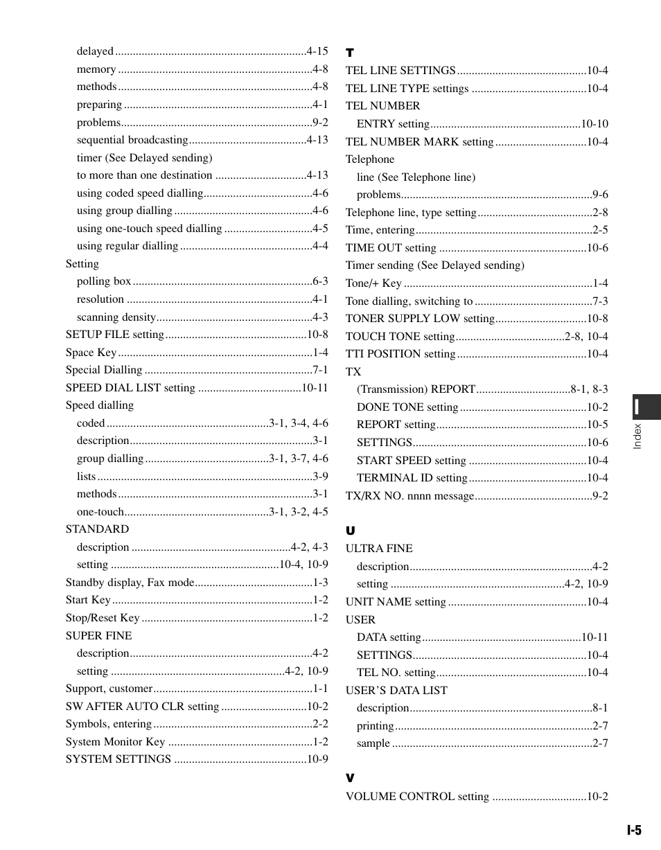 Canon FAX-L400 User Manual | Page 106 / 110
