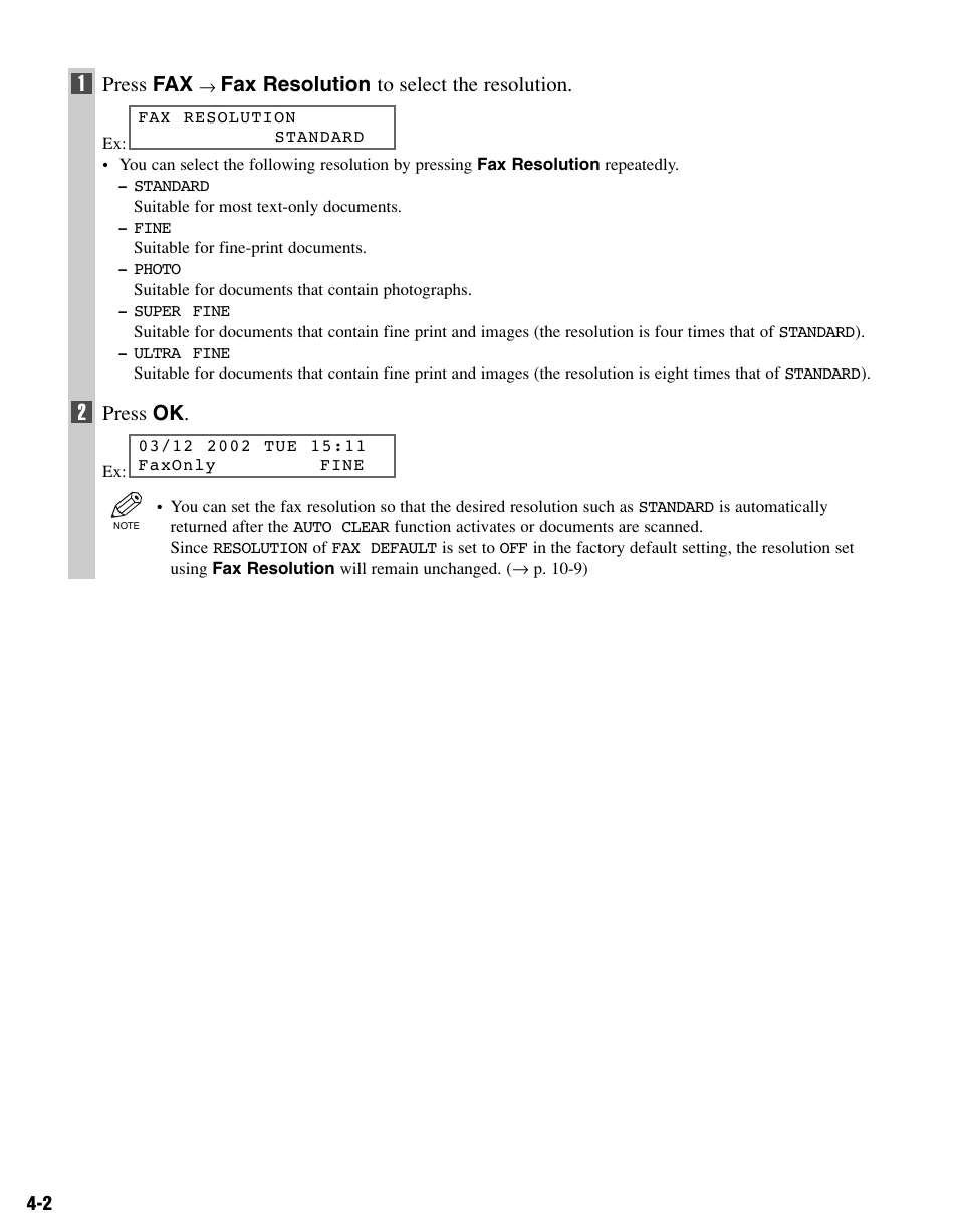Canon FAX-L400 User Manual | Page 35 / 110