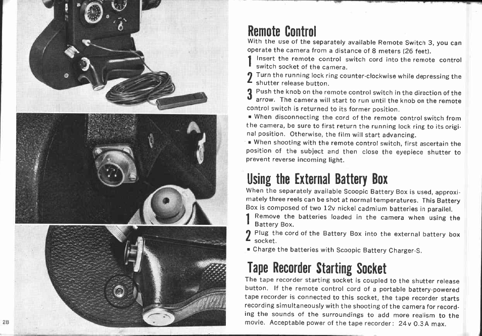 Shooting, Running lock, Single frame release | Panning | Canon DS-8 User Manual | Page 28 / 56