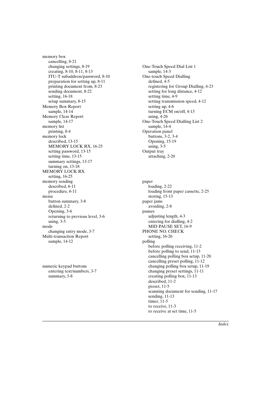 Canon FAX-L800 User Manual | Page 364 / 370