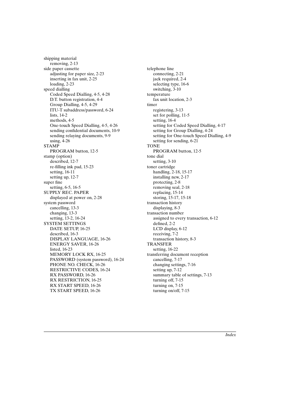 Canon FAX-L800 User Manual | Page 368 / 370