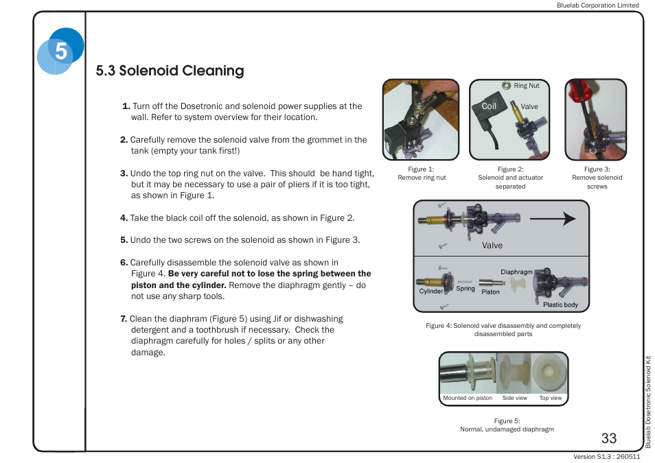 3 solenoid cleaning | Bluelab Dosetronic Solenoid Kit User Manual | Page 37 / 45