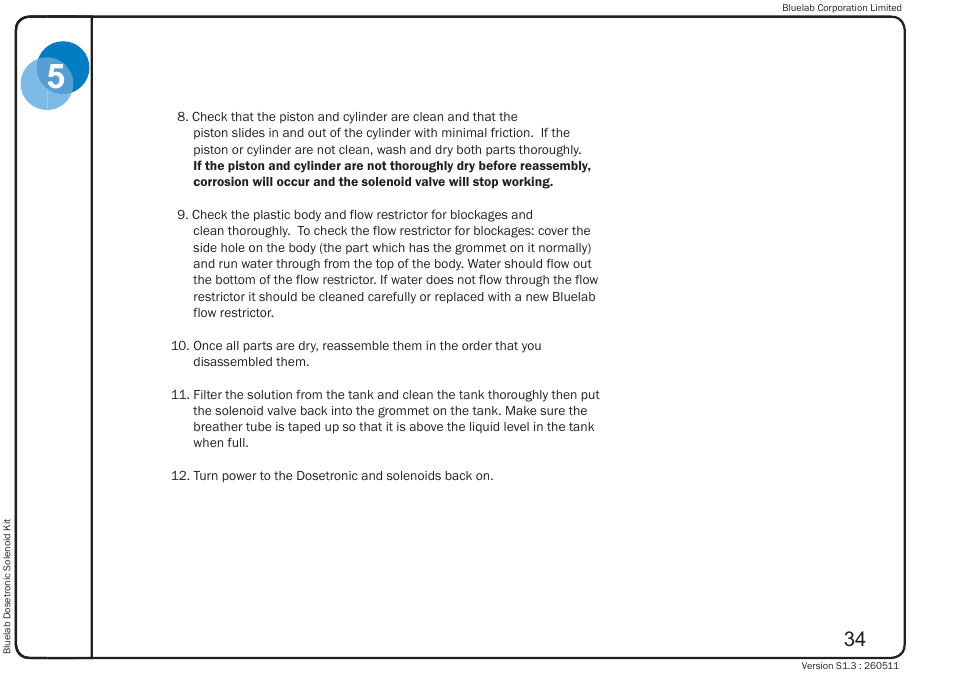 Bluelab Dosetronic Solenoid Kit User Manual | Page 38 / 45