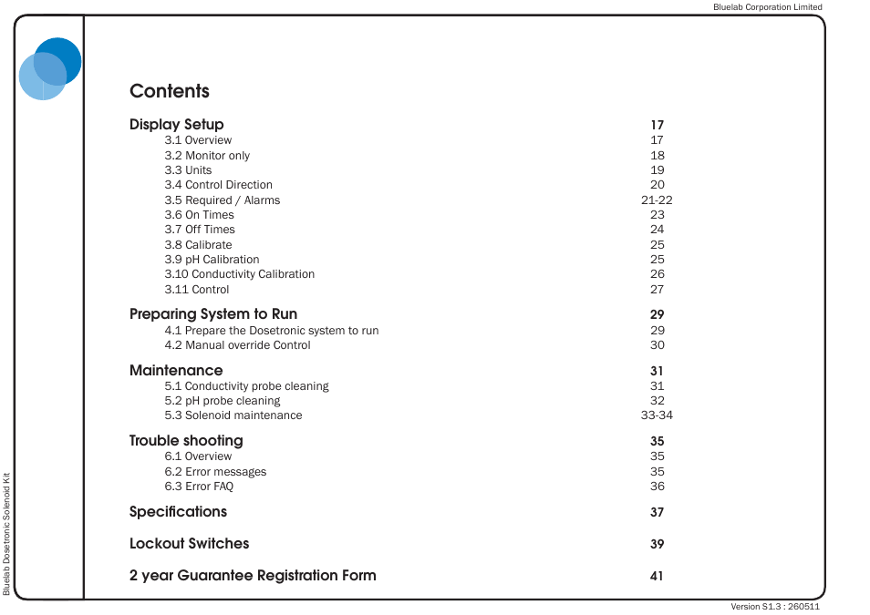 Bluelab Dosetronic Solenoid Kit User Manual | Page 4 / 45
