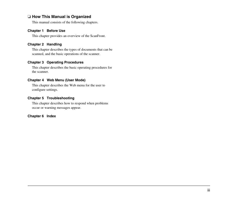 How this manual is organized | Canon 300 User Manual | Page 7 / 100