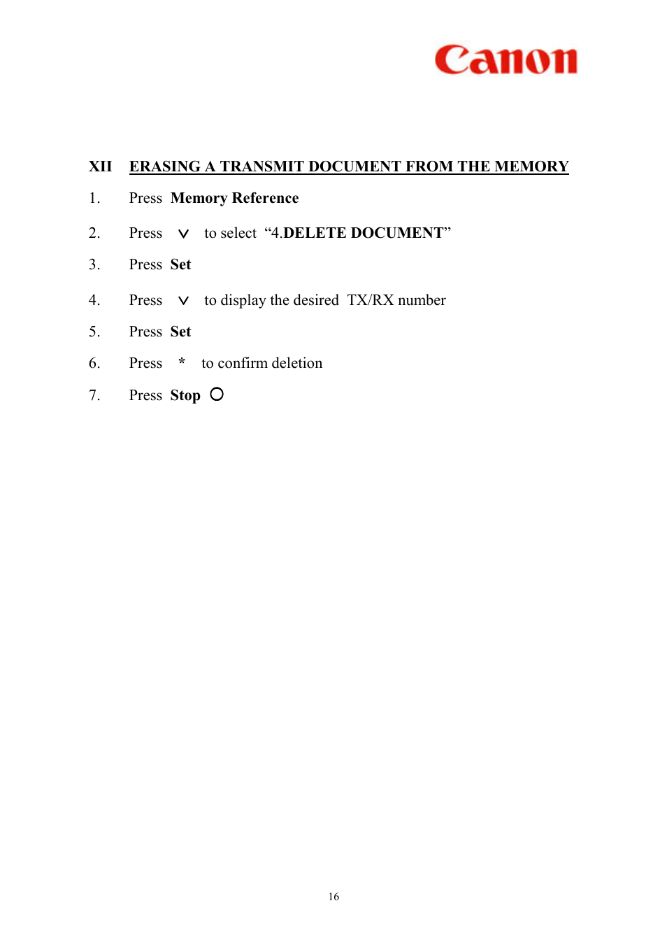 Canon L360 User Manual | Page 16 / 16
