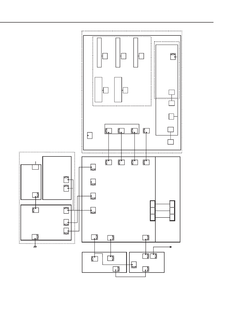Figure 4-50 wiring diagram (3), All dimm is option, Fax-l1000 pr inter kit (option) | Twins, Scnt ecnt, Adapter board, Modular board, G4 rela y board, Fax-l1000 isdn kit(option) | Canon FAX-L1000 User Manual | Page 334 / 610
