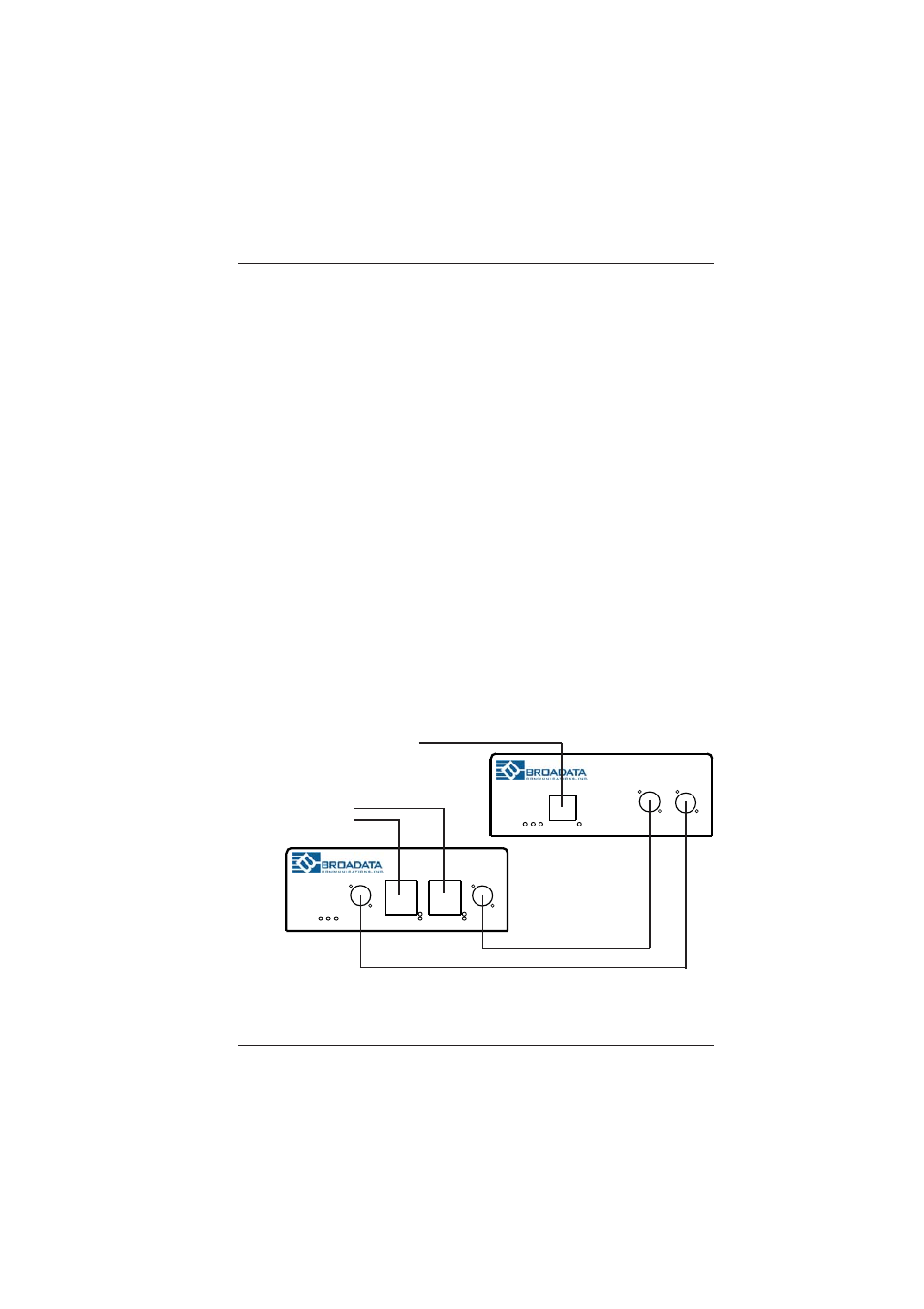 2 optical fiber connection, Figure 2-1 fiber optic connection | Broadata Communications 4900 Series User Manual | Page 8 / 22