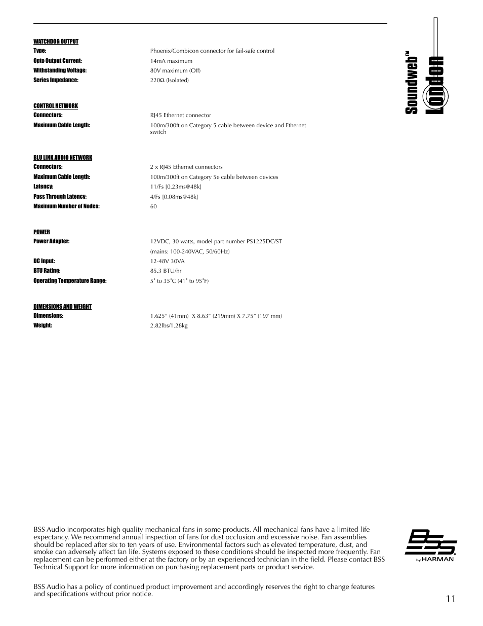 BSS Audio BLU-50 Install Guide User Manual | Page 17 / 20