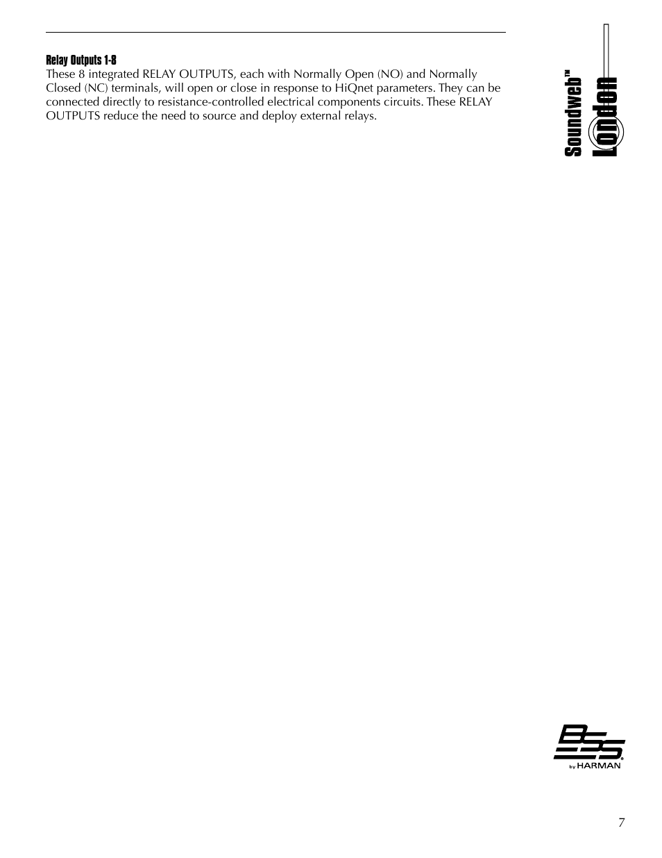 BSS Audio BLU-GPX Owner's Manual User Manual | Page 7 / 12