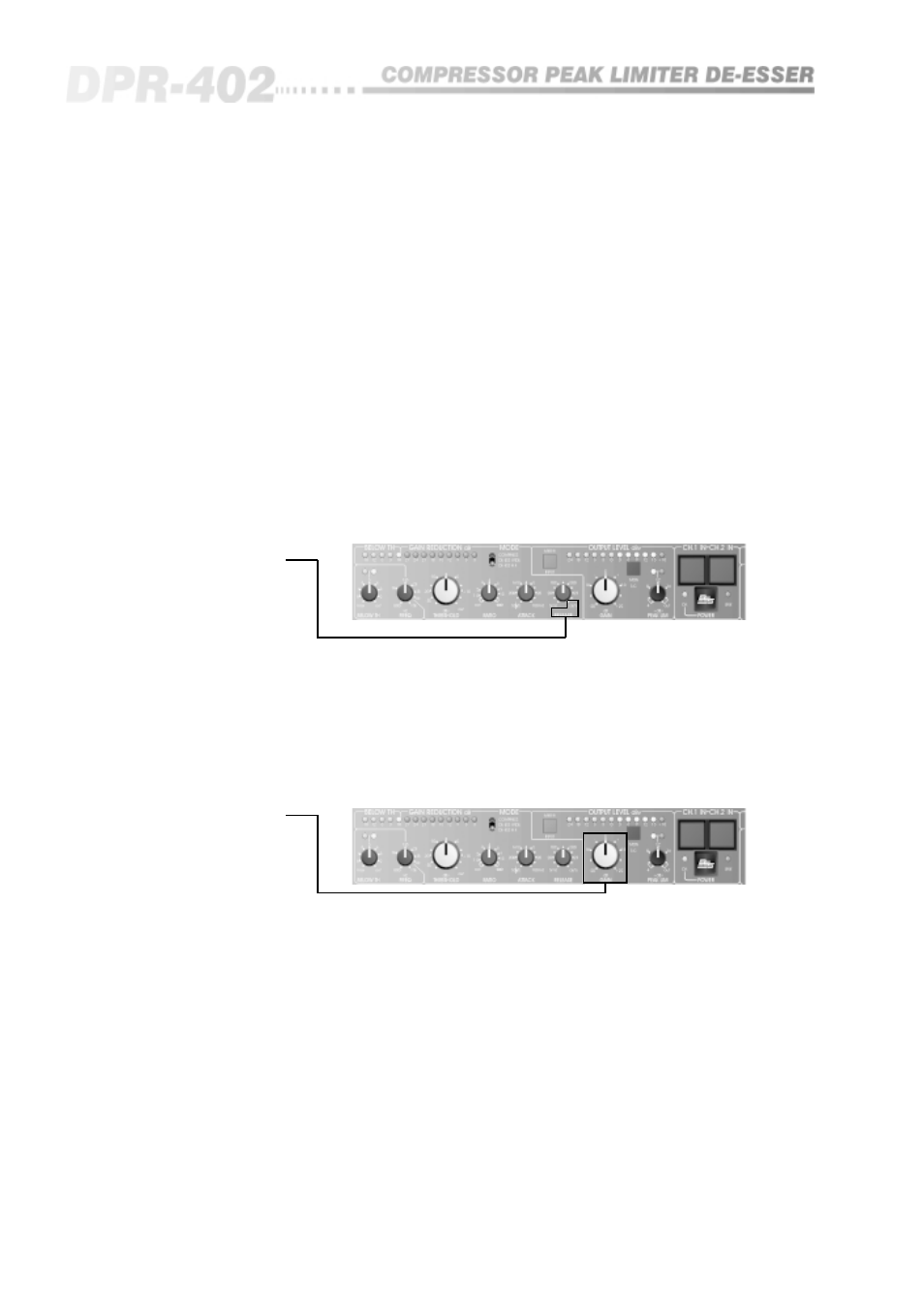 5 auto time, 6 gain control, Compression controls | BSS Audio DPR-402 Owner's Manual User Manual | Page 20 / 48