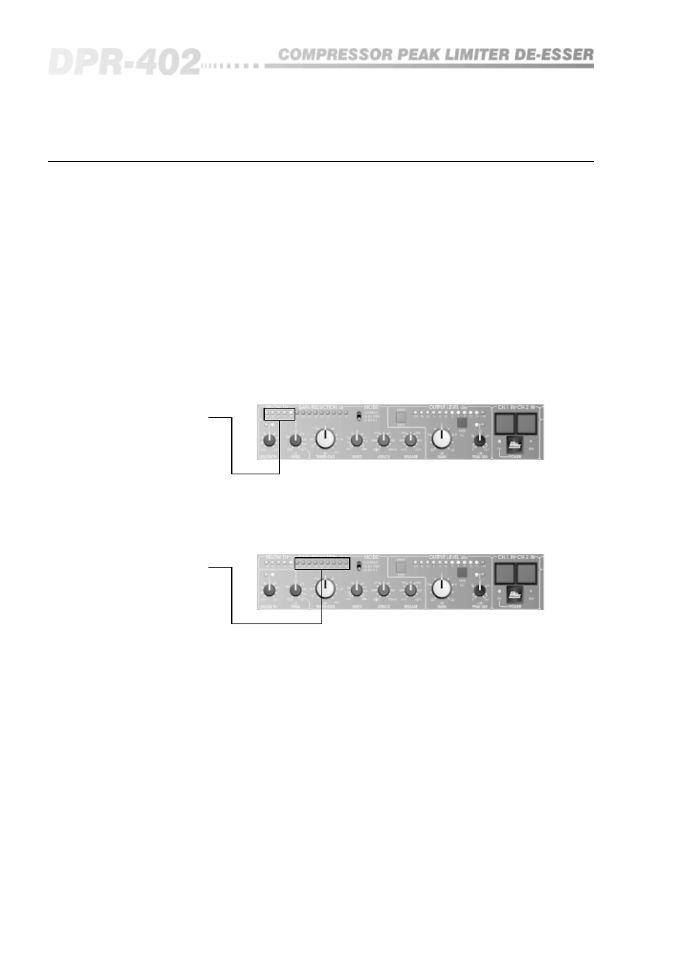 0 compression meters | BSS Audio DPR-402 Owner's Manual User Manual | Page 22 / 48