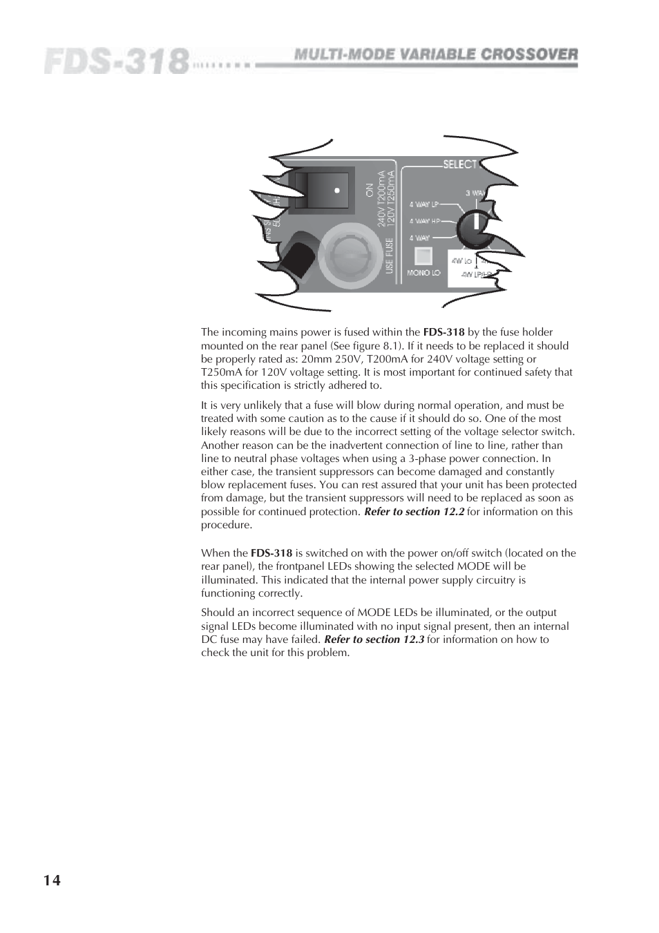 BSS Audio FDS-318 Owner's Manual User Manual | Page 14 / 36