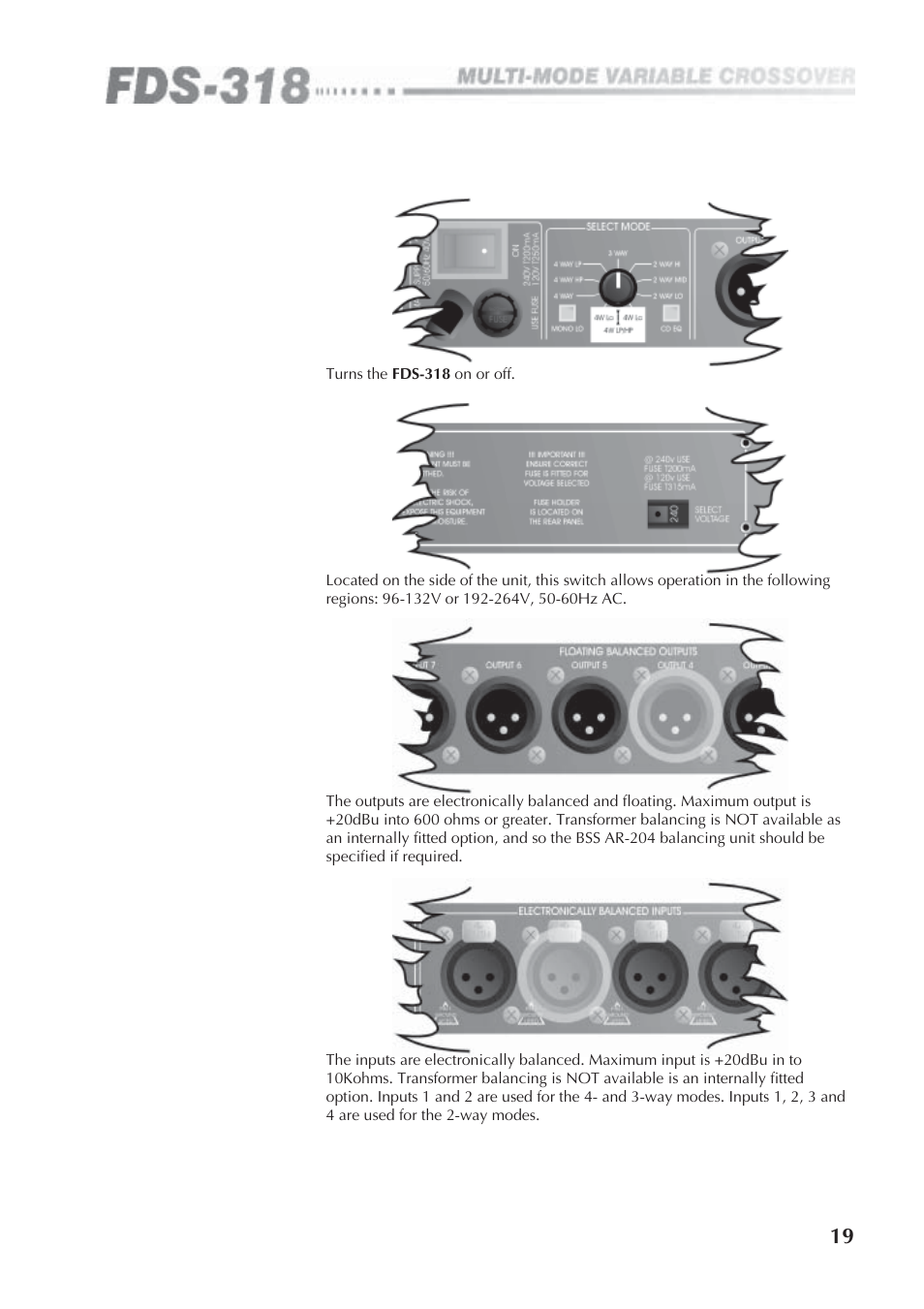 BSS Audio FDS-318 Owner's Manual User Manual | Page 19 / 36