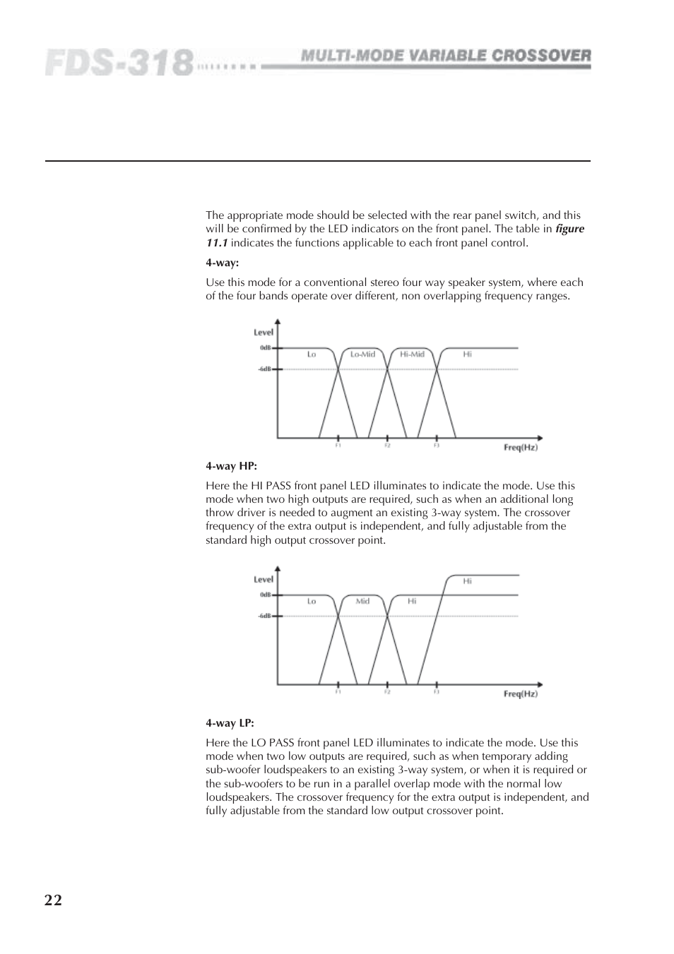0 using the fds-318 | BSS Audio FDS-318 Owner's Manual User Manual | Page 22 / 36