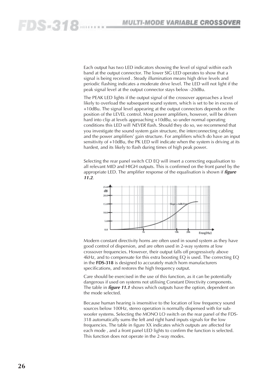 BSS Audio FDS-318 Owner's Manual User Manual | Page 26 / 36