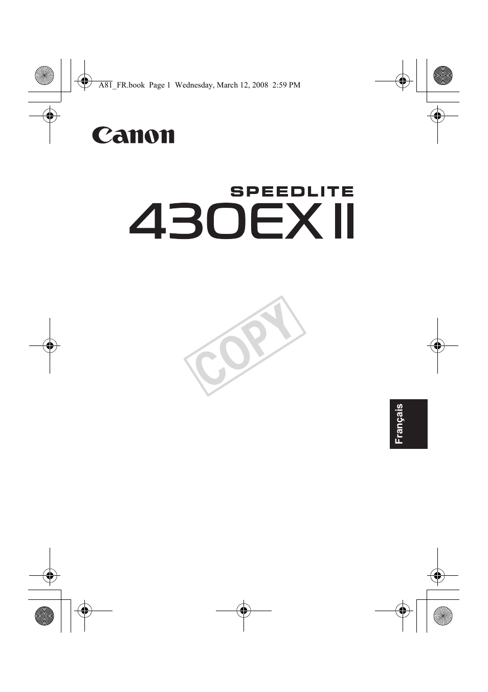 Cop y | Canon Speedlite 430EX II User Manual | Page 42 / 122