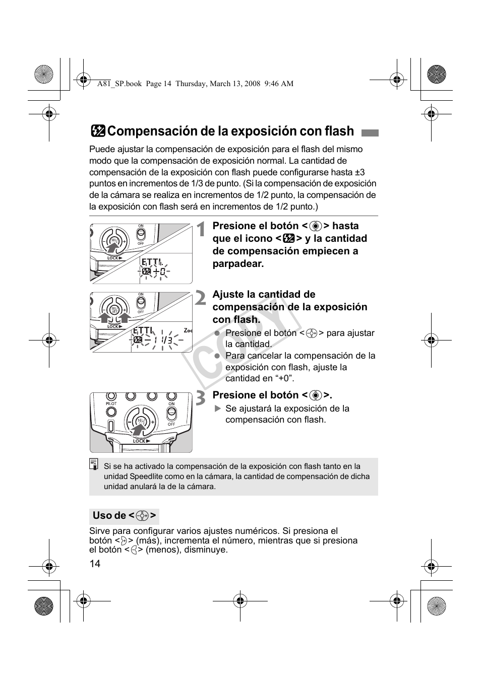Cop y | Canon Speedlite 430EX II User Manual | Page 95 / 122