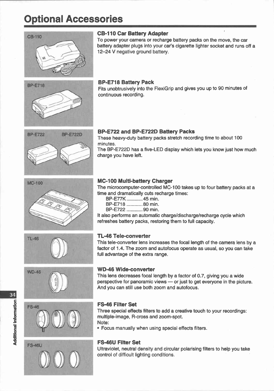 Video system | Canon E 700 User Manual | Page 36 / 47