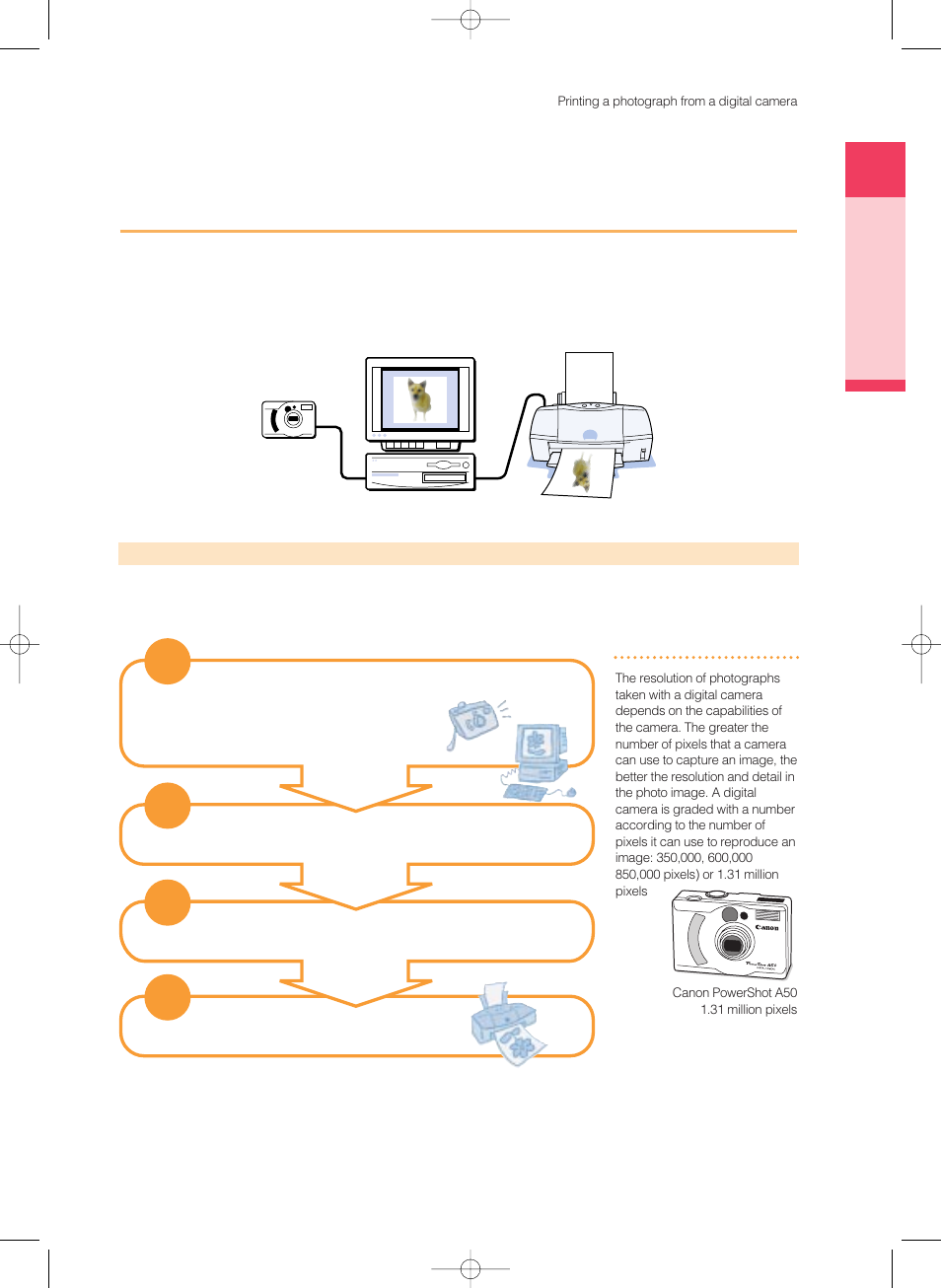 Printing a photograph from a digital camera | Canon BJC-8200 User Manual | Page 29 / 85