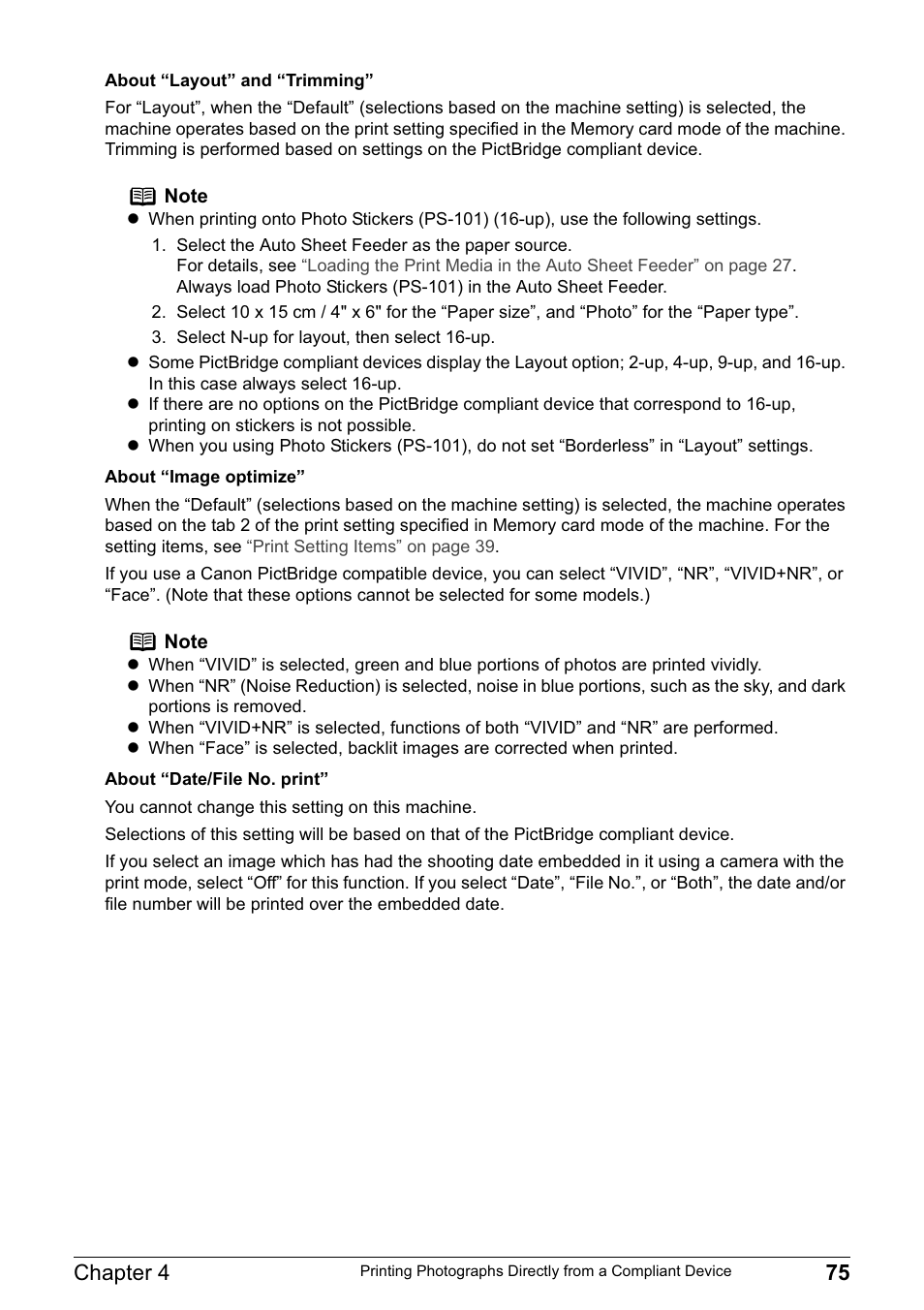 Chapter 4 75 | Canon PIXMA MP830 User Manual | Page 77 / 222