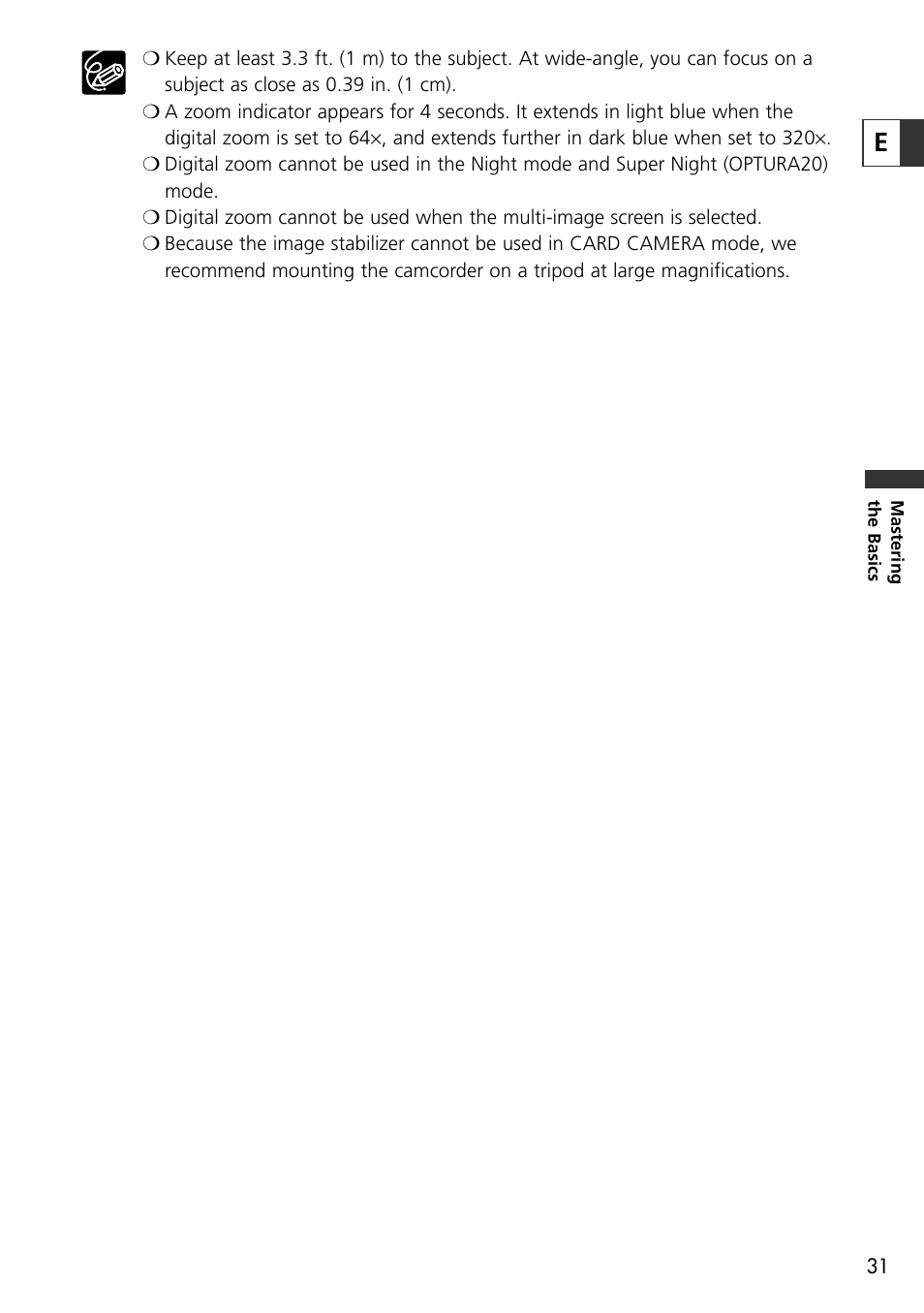 Canon OPTURA10 User Manual | Page 31 / 163