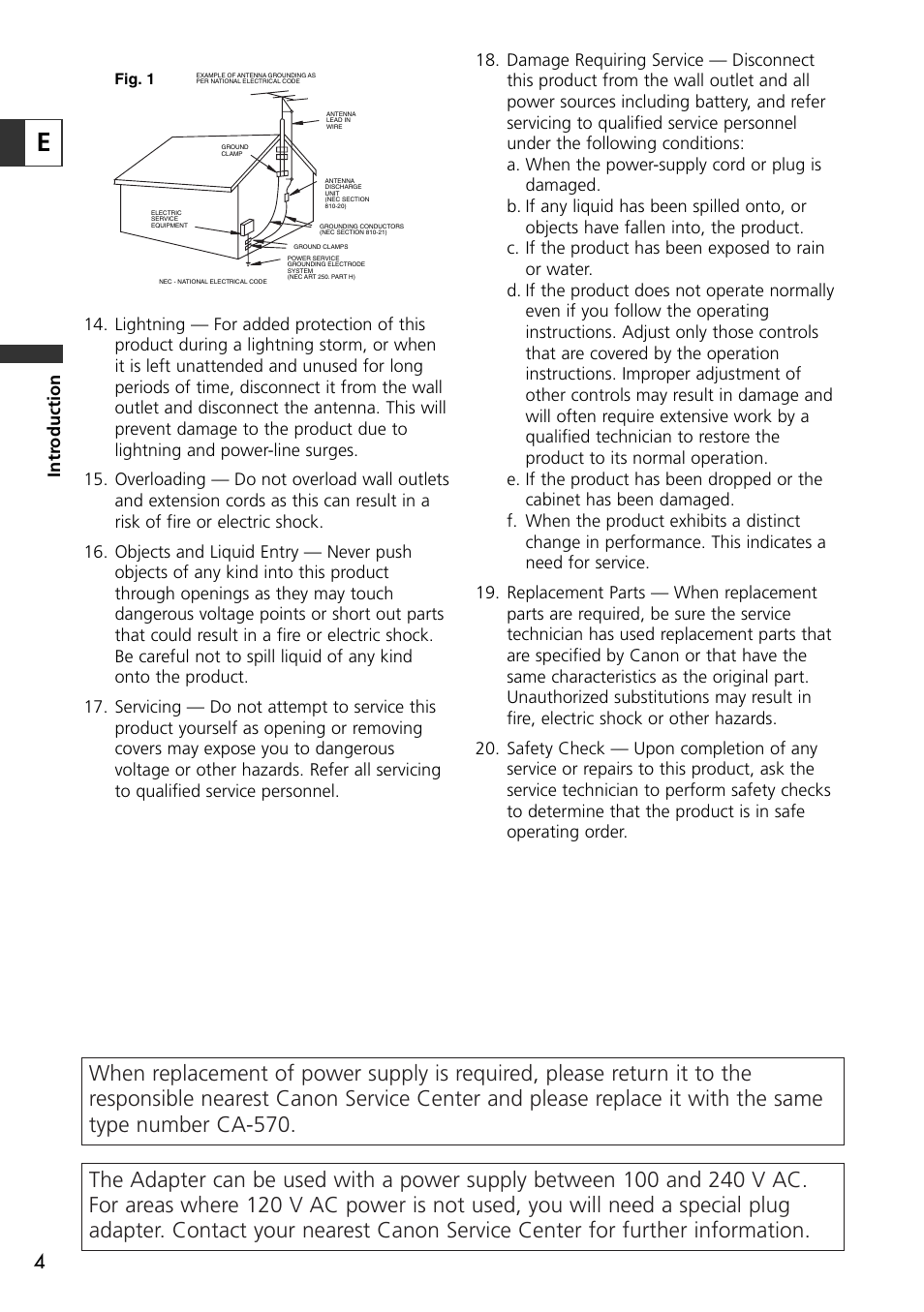 Canon OPTURA10 User Manual | Page 4 / 163