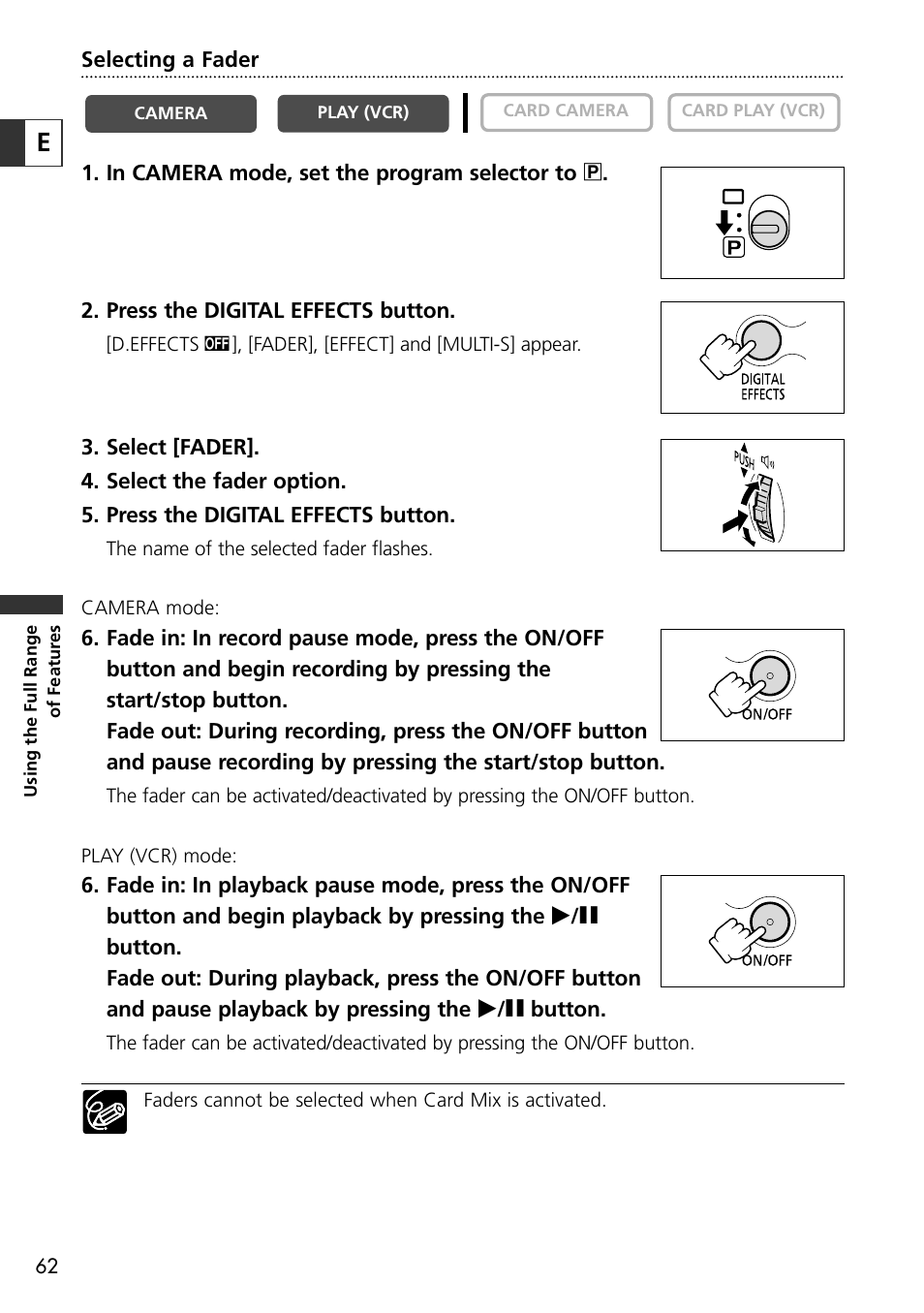 Canon OPTURA10 User Manual | Page 62 / 163