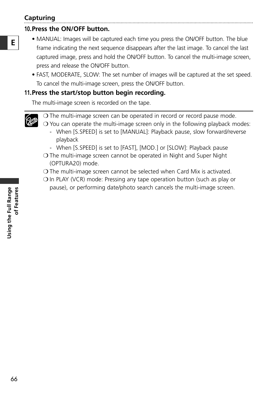 Canon OPTURA10 User Manual | Page 66 / 163