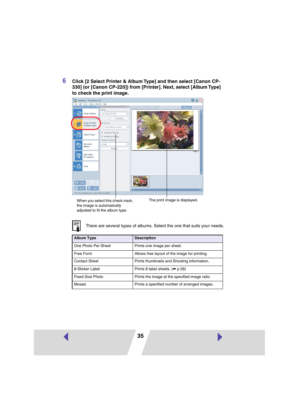Canon CP 220 User Manual | Page 35 / 54