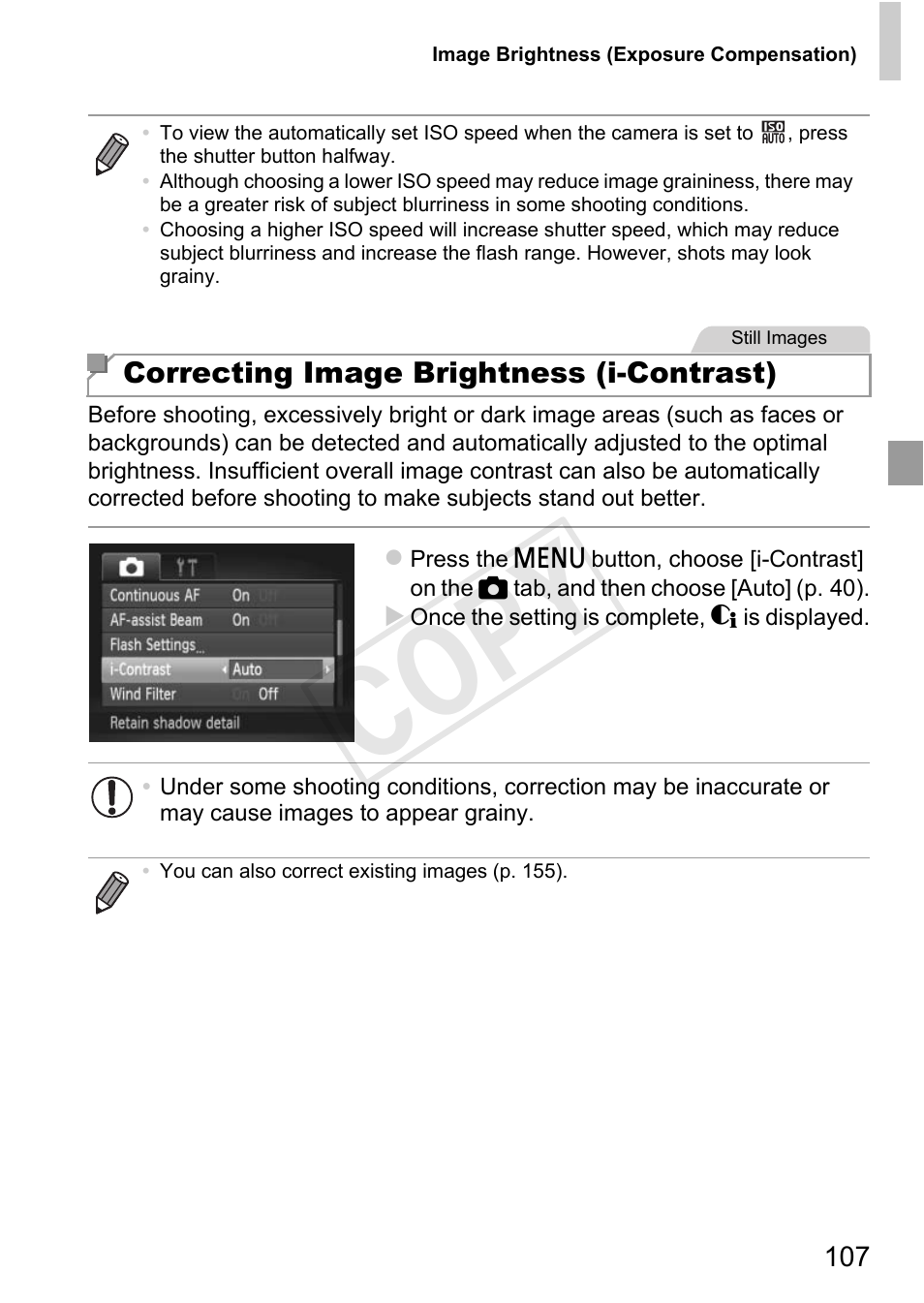 Cop y | Canon 500 HS User Manual | Page 106 / 217